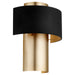Quorum - 5611-6980 - One Light Wall Sconce - Noir w/ Aged Brass