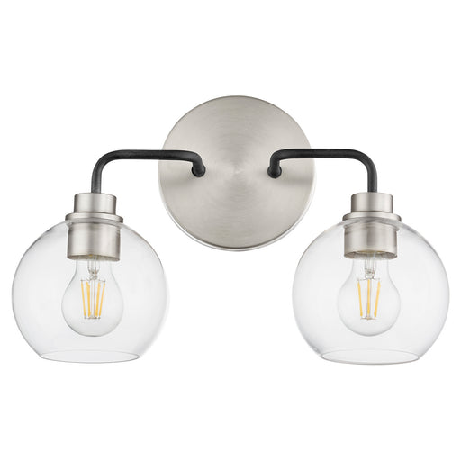 Quorum - 572-2-6965 - Two Light Vanity - Clarion - Noir w/ Satin Nickel