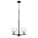 Quorum - 610-3-6965 - Three Light Chandelier - Monarch - Noir w/ Satin Nickel