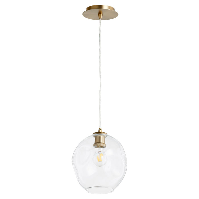 Quorum - 61-80 - One Light Pendant - Numen - Aged Brass
