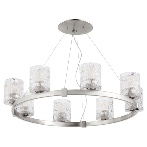 Quorum - 6184-8-65 - Eight Light Chandelier - Stadium - Satin Nickel