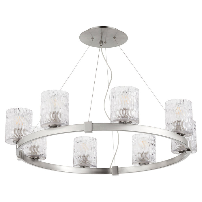 Quorum - 6184-8-65 - Eight Light Chandelier - Stadium - Satin Nickel