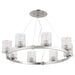 Quorum - 6184-8-65 - Eight Light Chandelier - Stadium - Satin Nickel