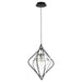 Quorum - 6802-6965 - One Light Pendant - Noir w/ Satin Nickel
