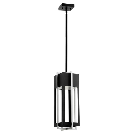 Quorum - 712-18-69 - LED Outdoor Pendant - Al Fresco - Noir w/ Brushed Aluminum