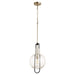 Quorum - 89-10-6965 - One Light Pendant - Noir w/ Satin Nickel