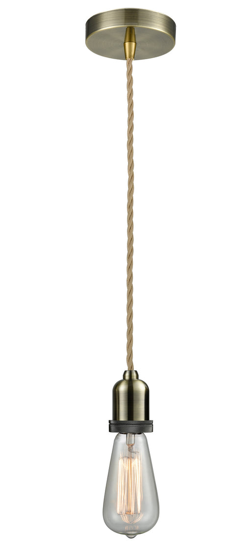 Innovations - 100AB-10RE-0AB - One Light Mini Pendant - Whitney - Antique Brass