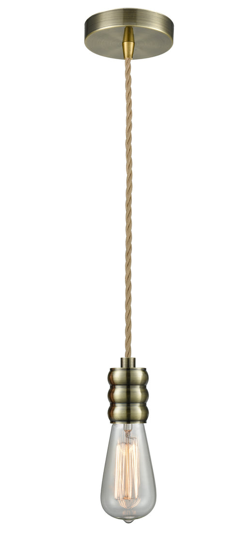 Innovations - 100AB-10RE-5AB - One Light Mini Pendant - Gatsby - Antique Brass