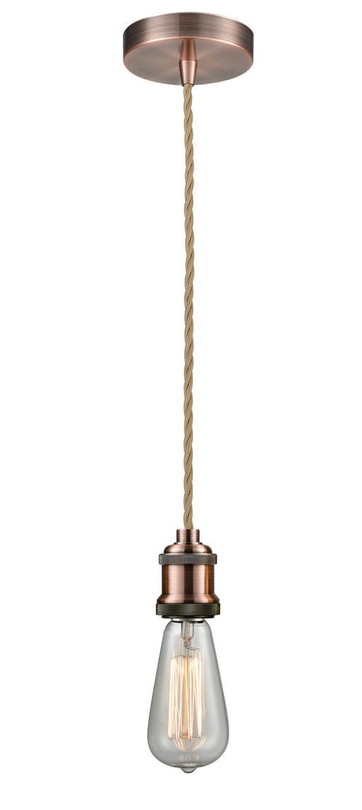 Innovations - 100AC-10RE-1AC - One Light Mini Pendant - Edison - Antique Copper