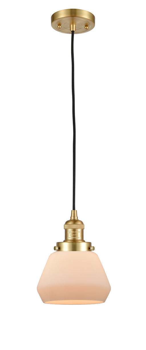 Innovations - 201C-SG-G171-LED - LED Mini Pendant - Franklin Restoration - Satin Gold