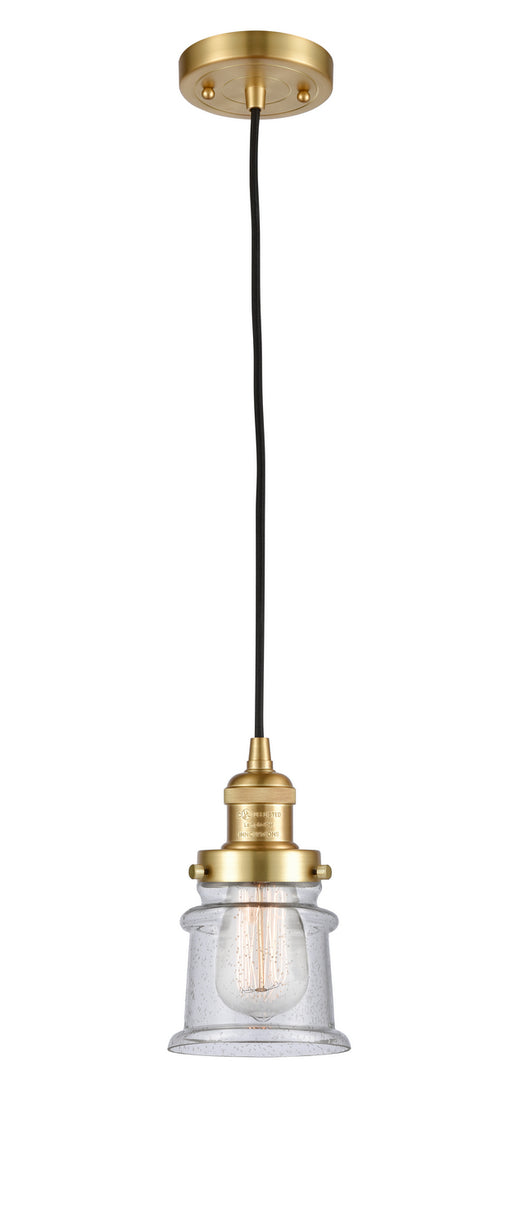 Innovations - 201C-SG-G184S-LED - LED Mini Pendant - Franklin Restoration - Satin Gold