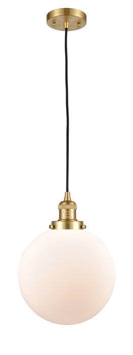 Innovations - 201C-SG-G201-10-LED - LED Mini Pendant - Franklin Restoration - Satin Gold