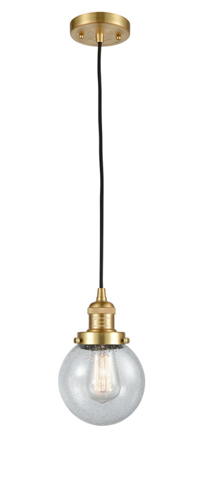 Innovations - 201C-SG-G204-6-LED - LED Mini Pendant - Franklin Restoration - Satin Gold