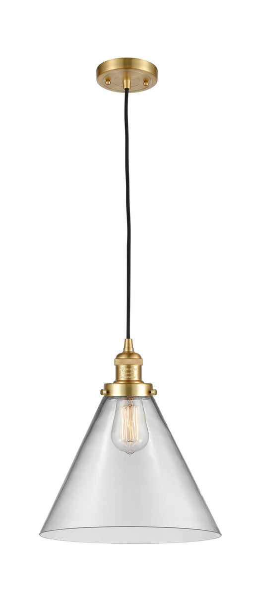 Innovations - 201C-SG-G42-L - One Light Mini Pendant - Franklin Restoration - Satin Gold