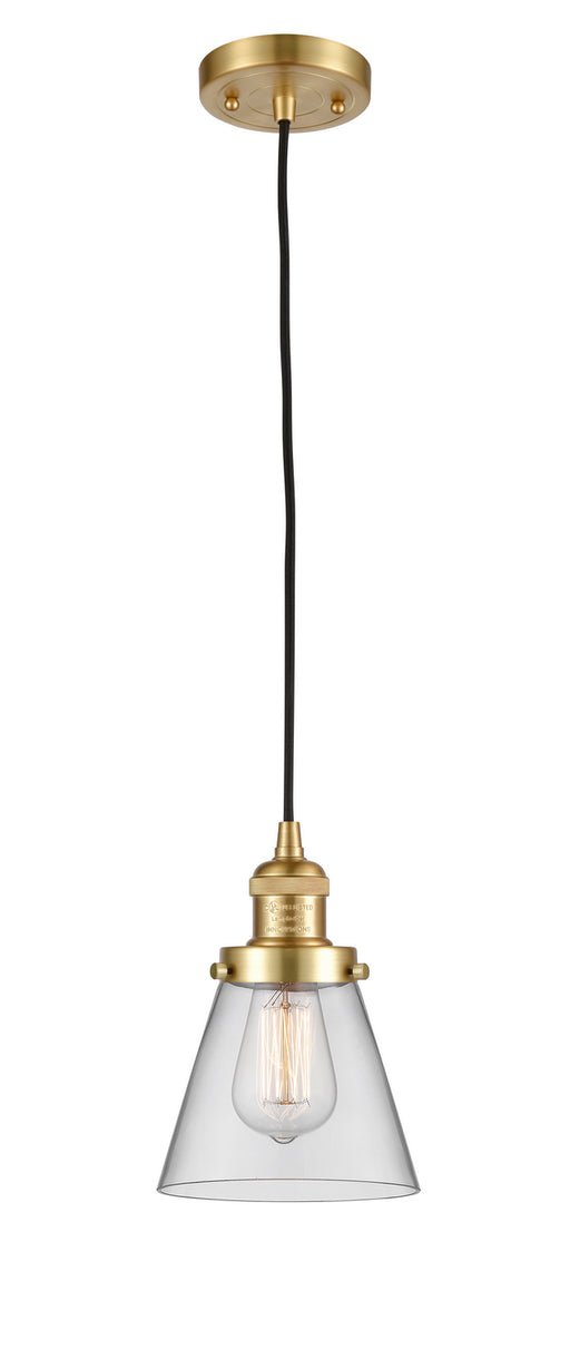 Innovations - 201C-SG-G62-LED - LED Mini Pendant - Franklin Restoration - Satin Gold
