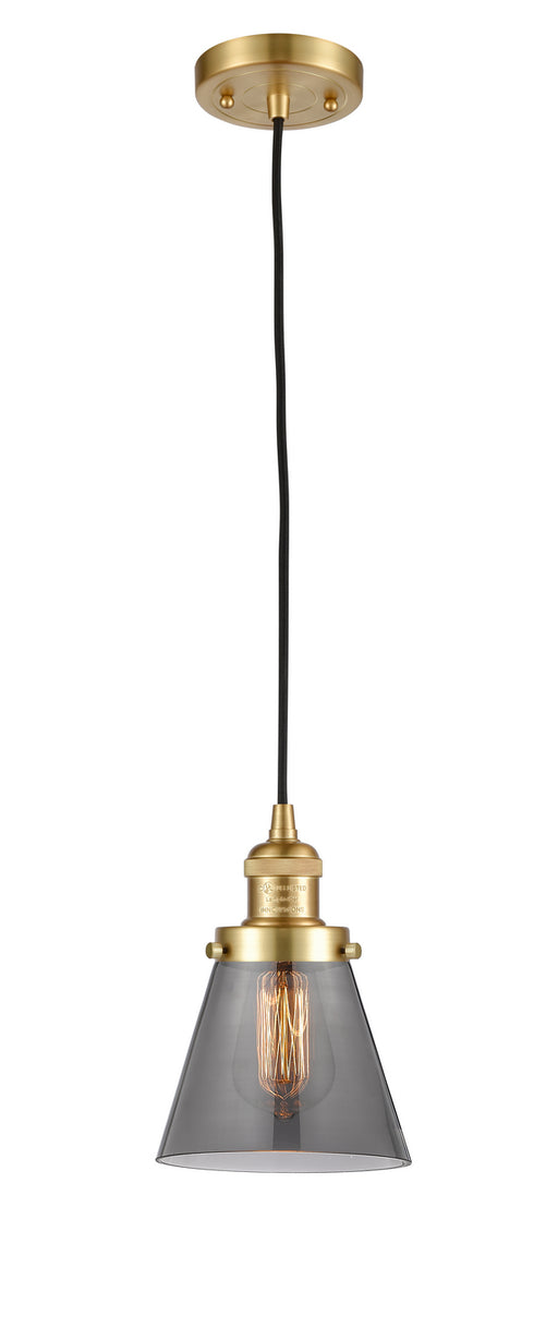 Innovations - 201C-SG-G63-LED - LED Mini Pendant - Franklin Restoration - Satin Gold