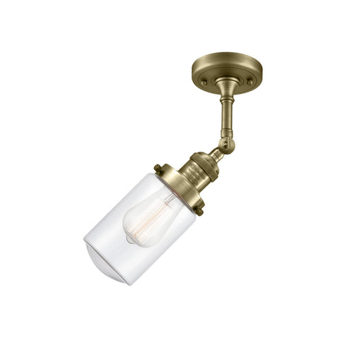 Innovations - 201F-AB-G312-LED - LED Semi-Flush Mount - Franklin Restoration - Antique Brass