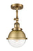 Innovations - 201F-BB-HFS-62-BB-LED - LED Semi-Flush Mount - Franklin Restoration - Brushed Brass