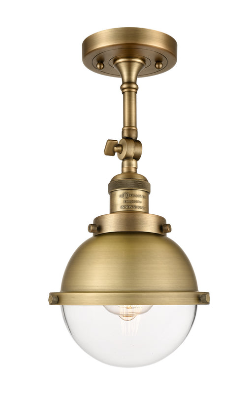 Innovations - 201F-BB-HFS-62-BB-LED - LED Semi-Flush Mount - Franklin Restoration - Brushed Brass
