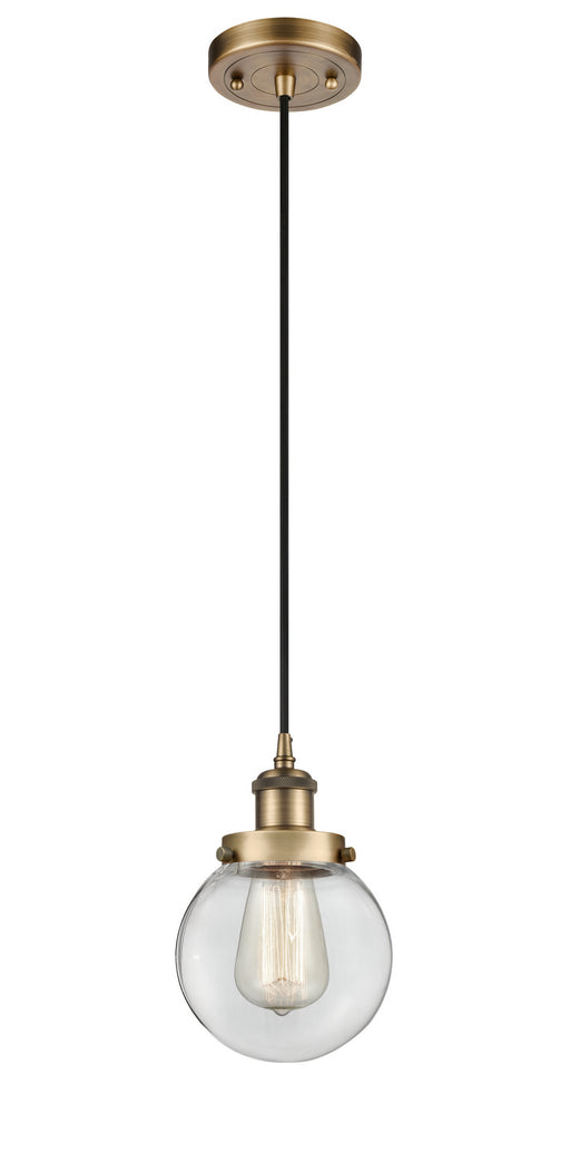 Innovations - 916-1P-BB-G202-6-LED - LED Mini Pendant - Ballston - Brushed Brass