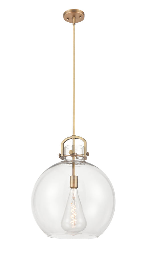 Innovations - 410-1S-BB-16CL - One Light Pendant - Newton - Brushed Brass