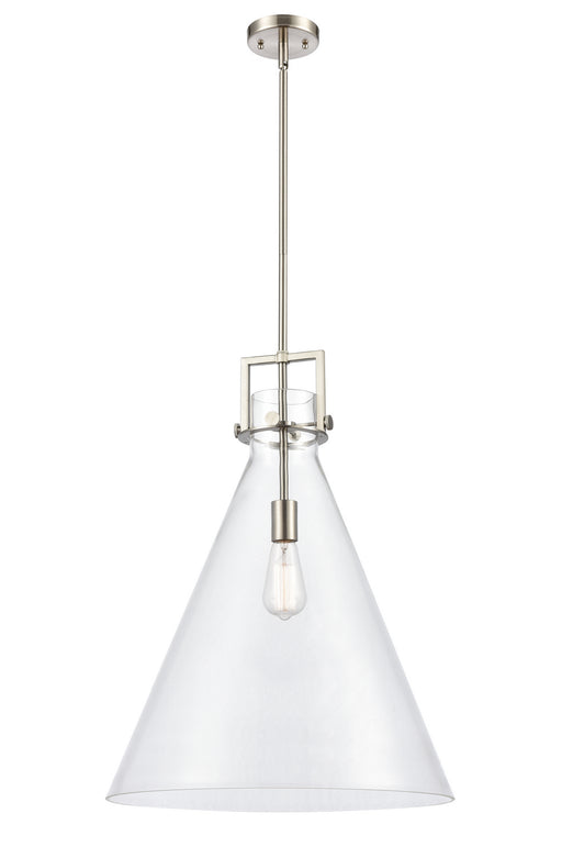 Innovations - 411-1S-SN-18CL - One Light Pendant - Newton - Brushed Satin Nickel