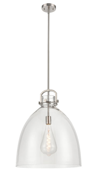 Innovations - 412-1S-SN-18CL - One Light Pendant - Newton - Brushed Satin Nickel