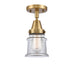 Innovations - 447-1C-BB-G182S - One Light Flush Mount - Franklin Restoration - Brushed Brass