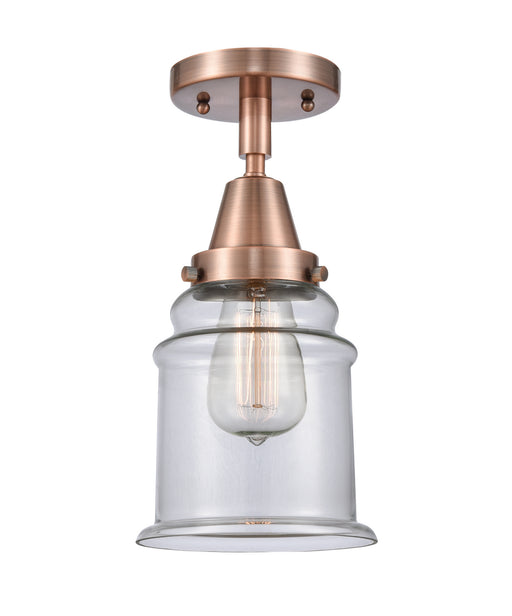 Innovations - 447-1C-AC-G182-LED - LED Flush Mount - Franklin Restoration - Antique Copper