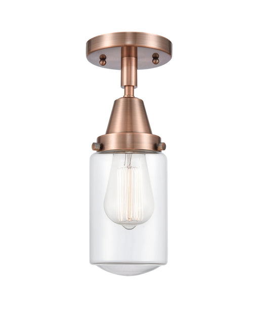 Innovations - 447-1C-AC-G312-LED - LED Flush Mount - Franklin Restoration - Antique Copper