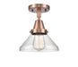 Innovations - 447-1C-AC-G4472-LED - LED Flush Mount - Franklin Restoration - Antique Copper