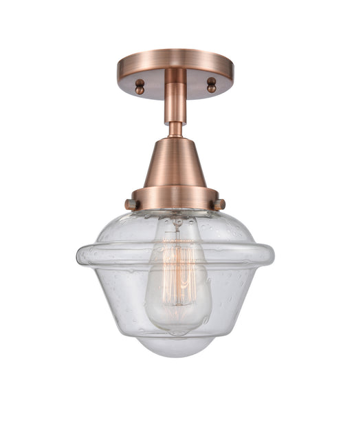 Innovations - 447-1C-AC-G534-LED - LED Flush Mount - Franklin Restoration - Antique Copper