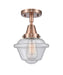 Innovations - 447-1C-AC-G534-LED - LED Flush Mount - Franklin Restoration - Antique Copper