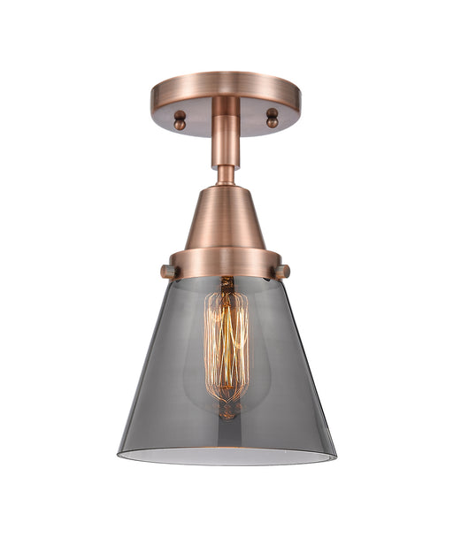 Innovations - 447-1C-AC-G63 - One Light Flush Mount - Franklin Restoration - Antique Copper