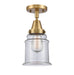 Innovations - 447-1C-BB-G182 - One Light Flush Mount - Franklin Restoration - Brushed Brass