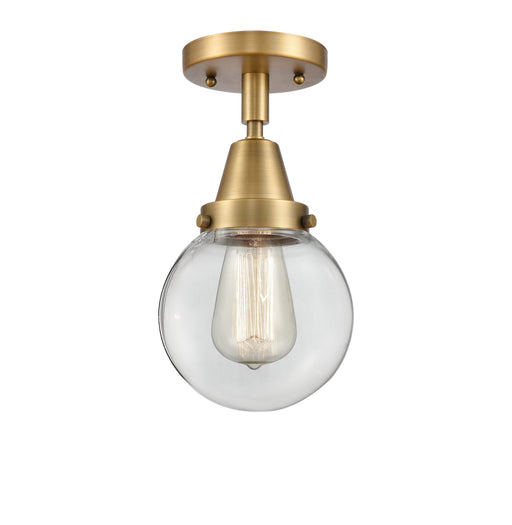 Innovations - 447-1C-BB-G202-6-LED - LED Flush Mount - Franklin Restoration - Brushed Brass