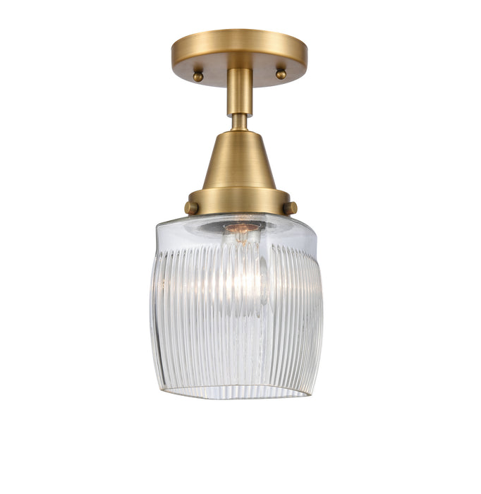 Innovations - 447-1C-BB-G302-LED - LED Flush Mount - Franklin Restoration - Brushed Brass