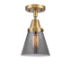 Innovations - 447-1C-BB-G63 - One Light Flush Mount - Franklin Restoration - Brushed Brass