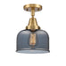 Innovations - 447-1C-BB-G73 - One Light Flush Mount - Franklin Restoration - Brushed Brass