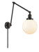 Innovations - 238-BK-G201-8-LED - LED Swing Arm Lamp - Franklin Restoration - Matte Black