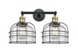 Innovations - 208-BAB-G74-CE - Two Light Bath Vanity - Franklin Restoration - Black Antique Brass