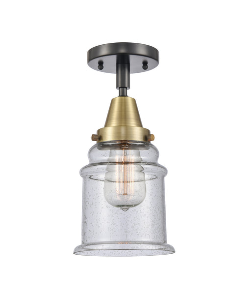 Innovations - 447-1C-BAB-G184-LED - LED Flush Mount - Franklin Restoration - Black Antique Brass