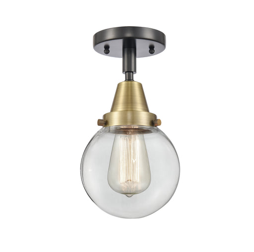 Innovations - 447-1C-BAB-G202-6-LED - LED Flush Mount - Franklin Restoration - Black Antique Brass