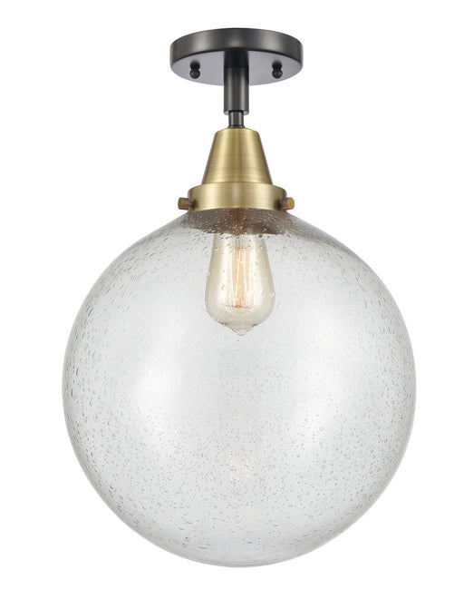 Innovations - 447-1C-BAB-G204-12-LED - LED Flush Mount - Franklin Restoration - Black Antique Brass