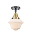 Innovations - 447-1C-BAB-G531-LED - LED Flush Mount - Franklin Restoration - Black Antique Brass