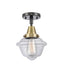 Innovations - 447-1C-BAB-G532-LED - LED Flush Mount - Franklin Restoration - Black Antique Brass