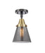 Innovations - 447-1C-BAB-G63-LED - LED Flush Mount - Franklin Restoration - Black Antique Brass