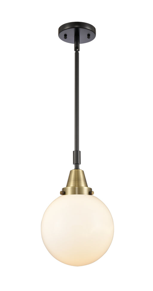 Innovations - 447-1S-BAB-G201-8-LED - LED Mini Pendant - Franklin Restoration - Black Antique Brass