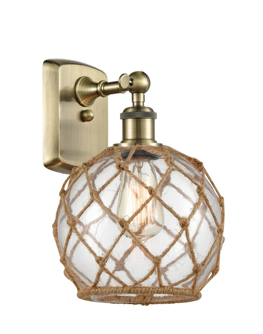 Innovations - 516-1W-AB-G122-8RB - One Light Wall Sconce - Ballston - Antique Brass