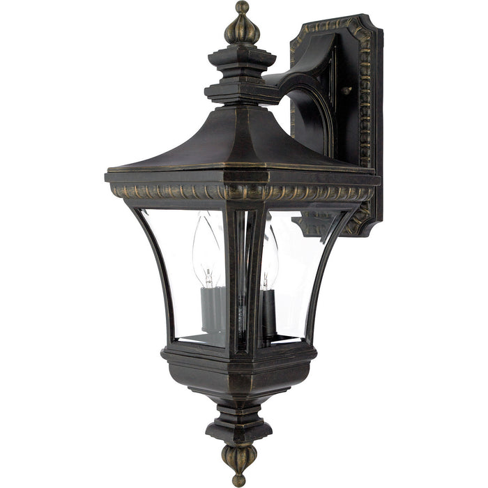 Two Light Outdoor Wall Lantern from the Devon collection in Imperial Bronze finish